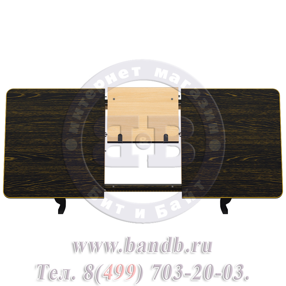 Стол Роял 2 Р, цвет RAL9005, патинирование стола в цвет золото Картинка № 11