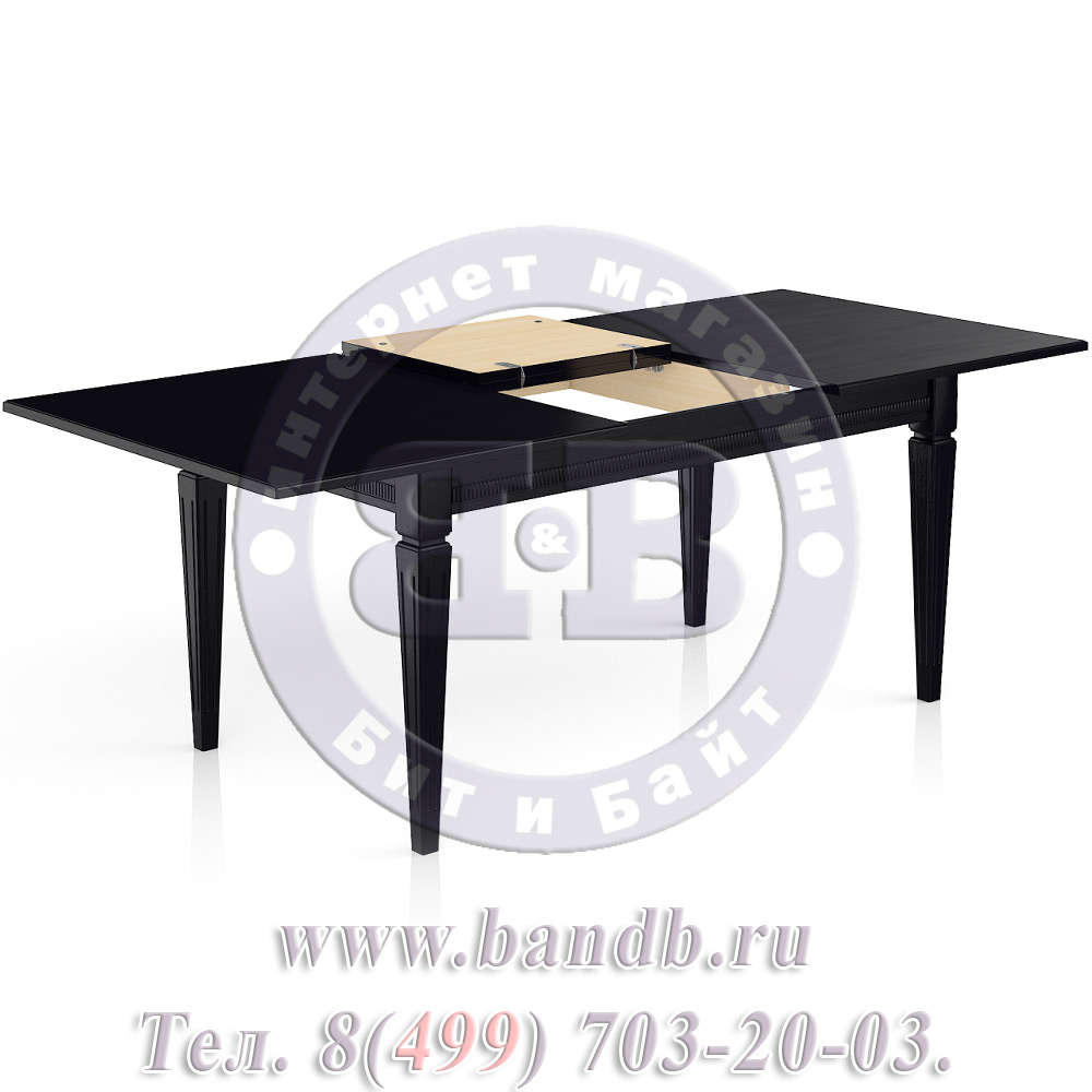 Прямоугольный стол массив раскладной Стар 3 Р, цвет RAL9005 Картинка № 4