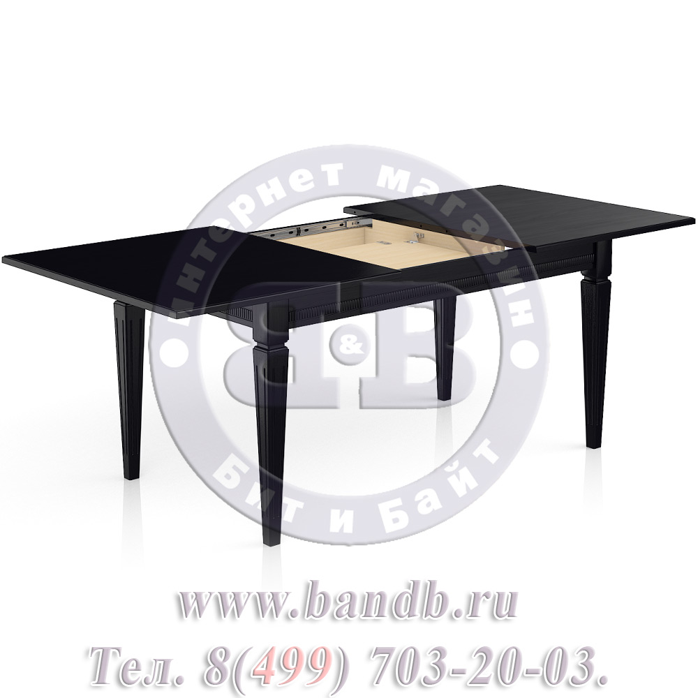 Прямоугольный стол массив раскладной Стар 3 Р, цвет RAL9005 Картинка № 5