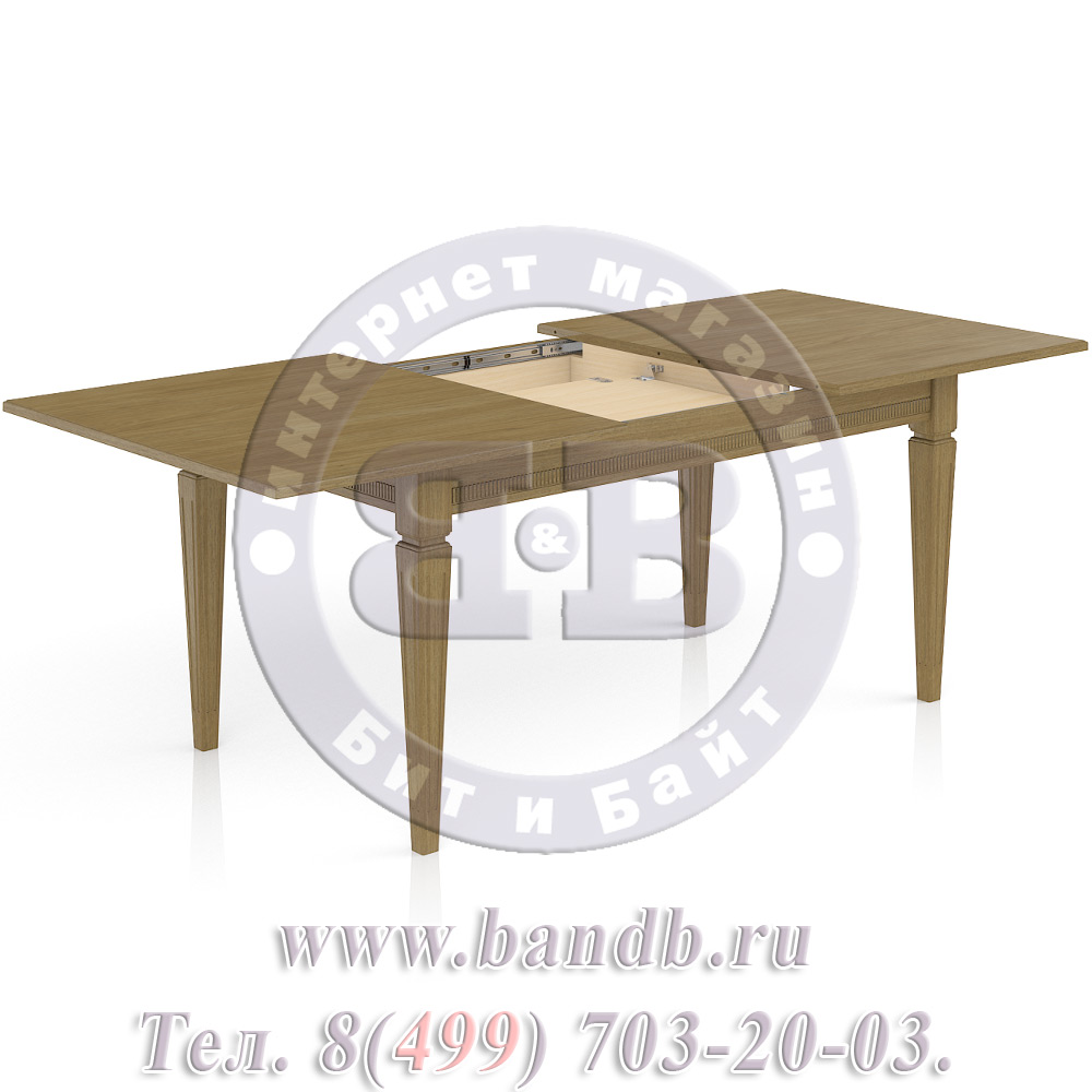Прямоугольный стол массив раскладной Стар 3 Р, цвет Т07 Картинка № 5