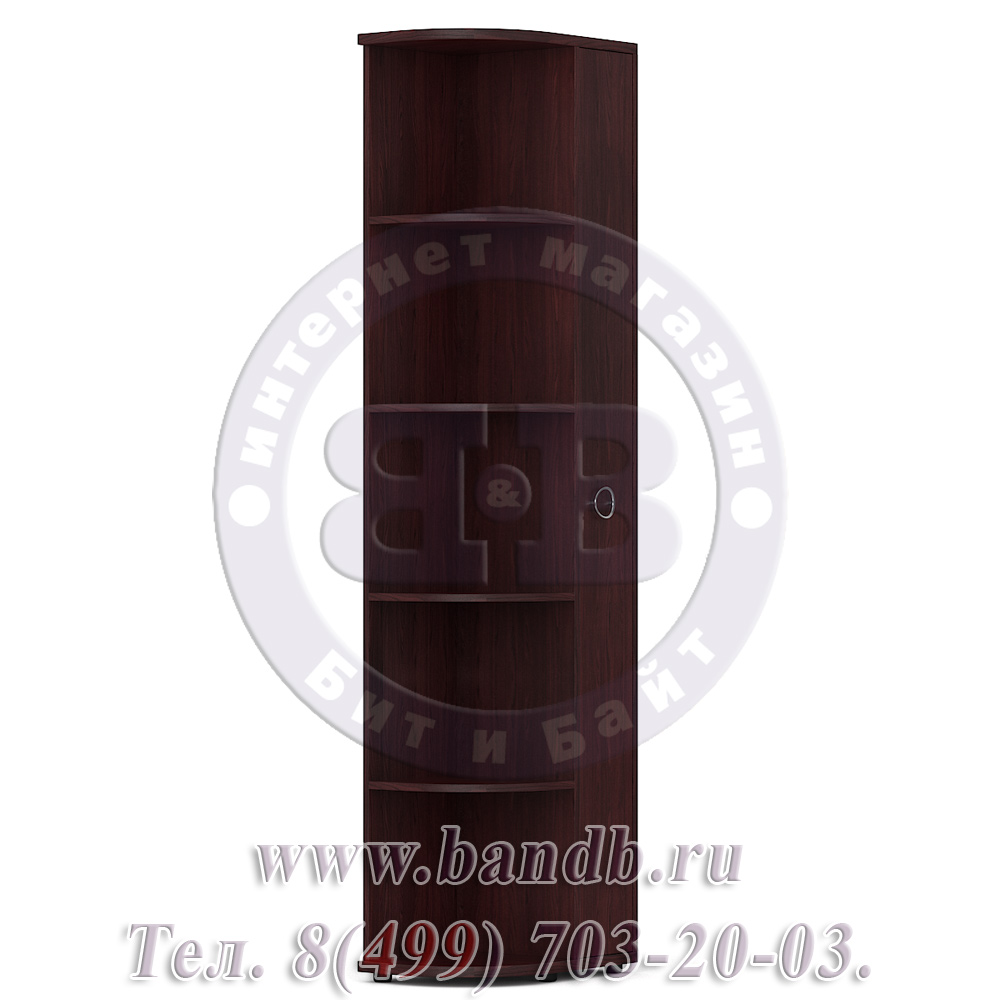 Делия ЛД-645-060 Стеллаж-окончание открытый, цвет сосна шоколад Картинка № 5
