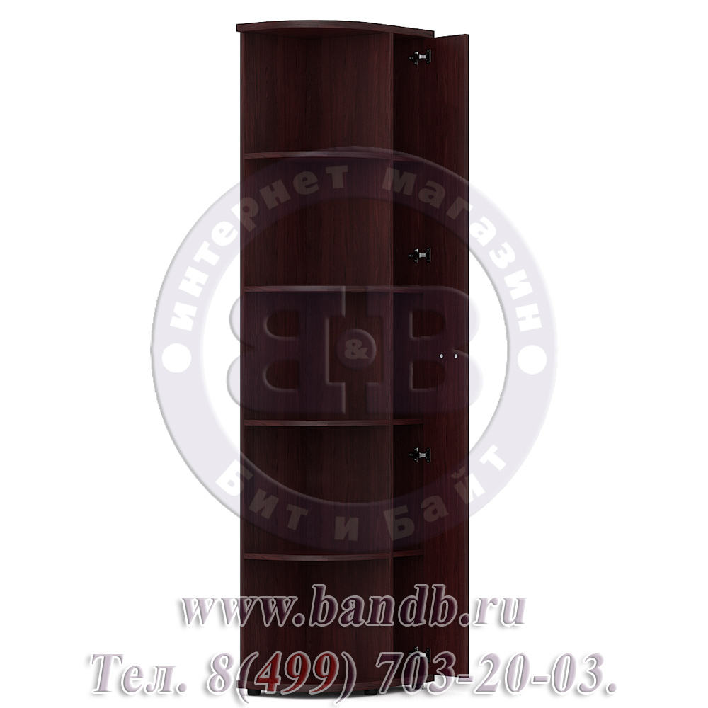 Делия ЛД-645-060 Стеллаж-окончание открытый, цвет сосна шоколад Картинка № 6