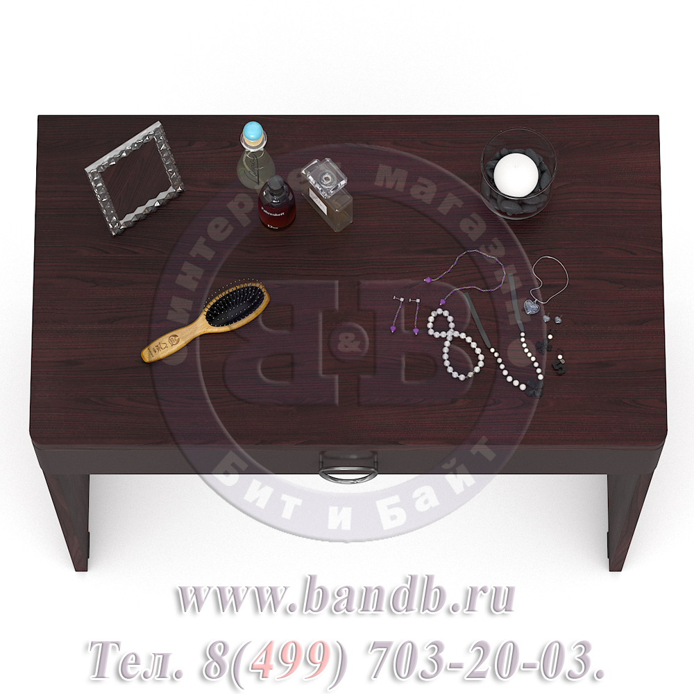 Делия ЛД-645-140 Стол туалетный, цвет сосна шоколад/шоколад глянец Картинка № 5