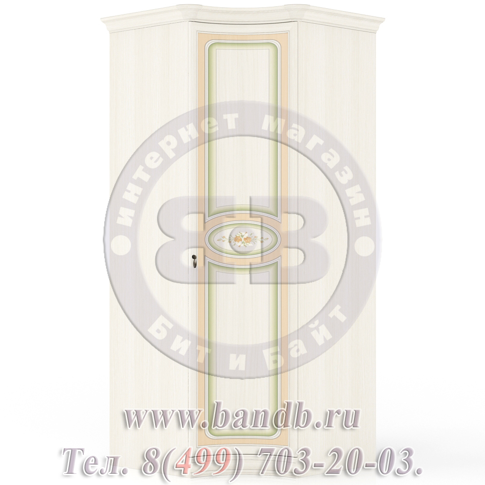 Кливия ЛД-641-280 Шкаф угловой с гнутой дверью для спальни Картинка № 4
