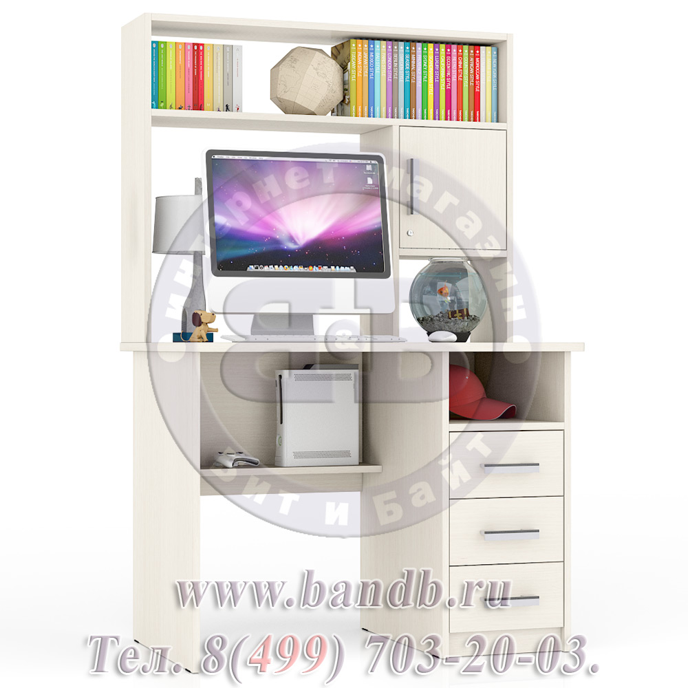 Стол компьютерный со шкафом СК-9 цвет дуб Картинка № 9