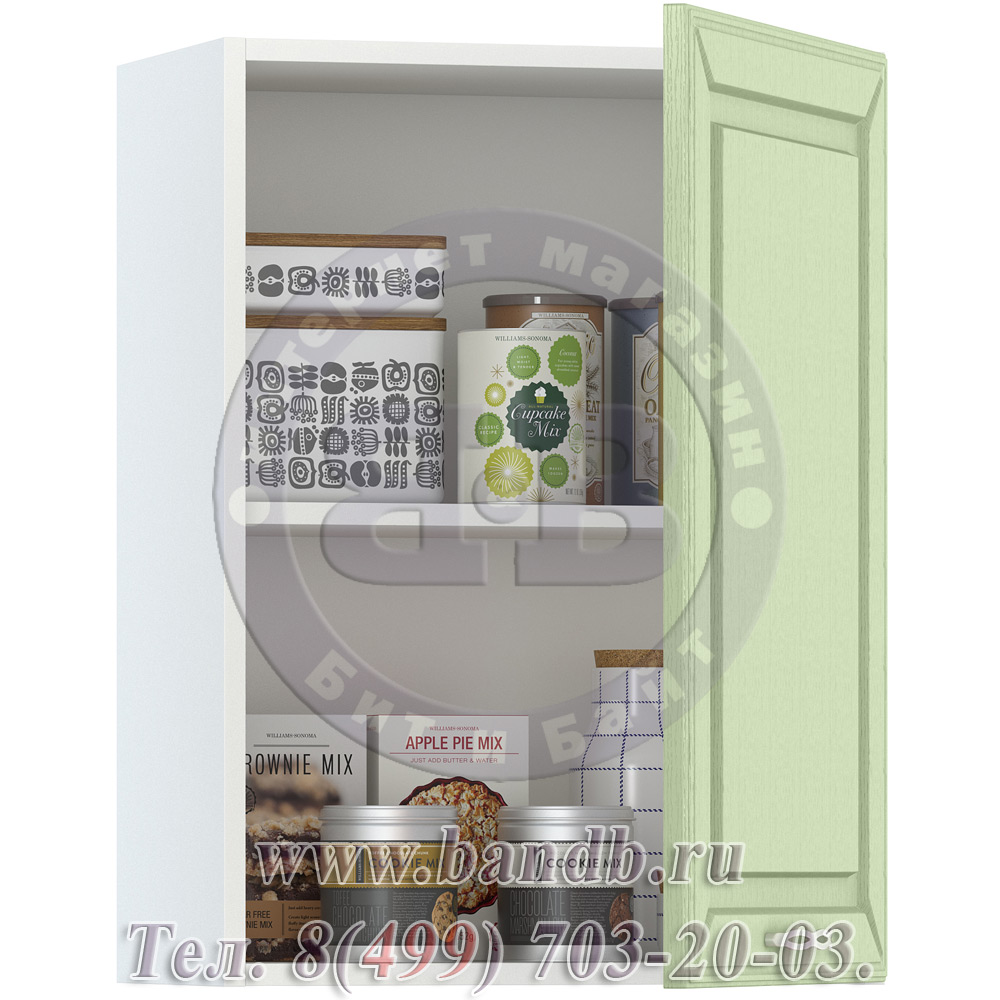 Кухня Маргарита фисташка структурная Шкаф навесной 500 Картинка № 2