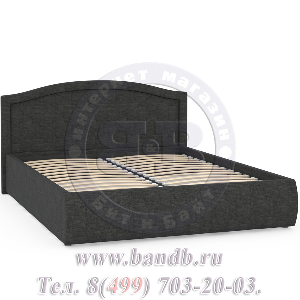 Виго кровать интерьерная с подъёмным основанием ткань савана грей Картинка № 3