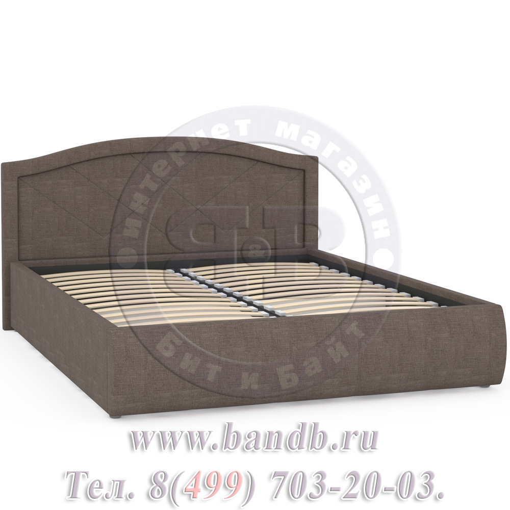 Виго кровать интерьерная с подъёмным основанием ткань савана хазел Картинка № 3