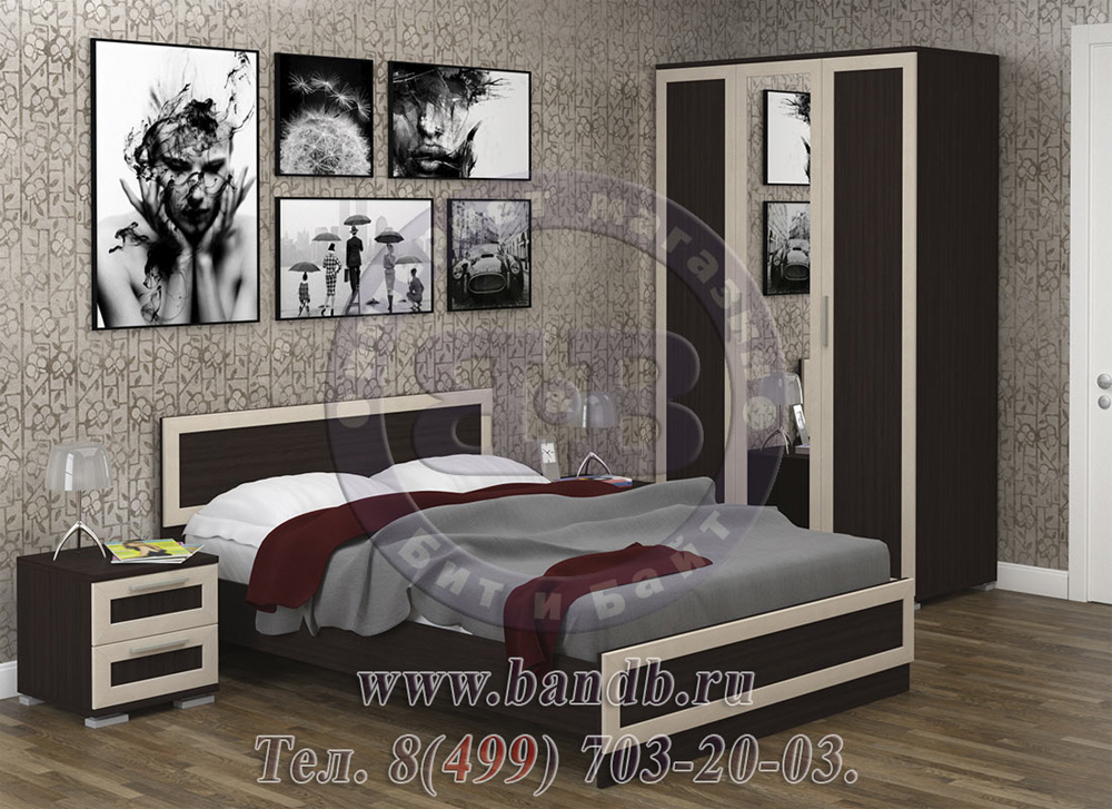 Спальня Верона № 28 1203+502-1400 + 1203+1782-02 Картинка № 5