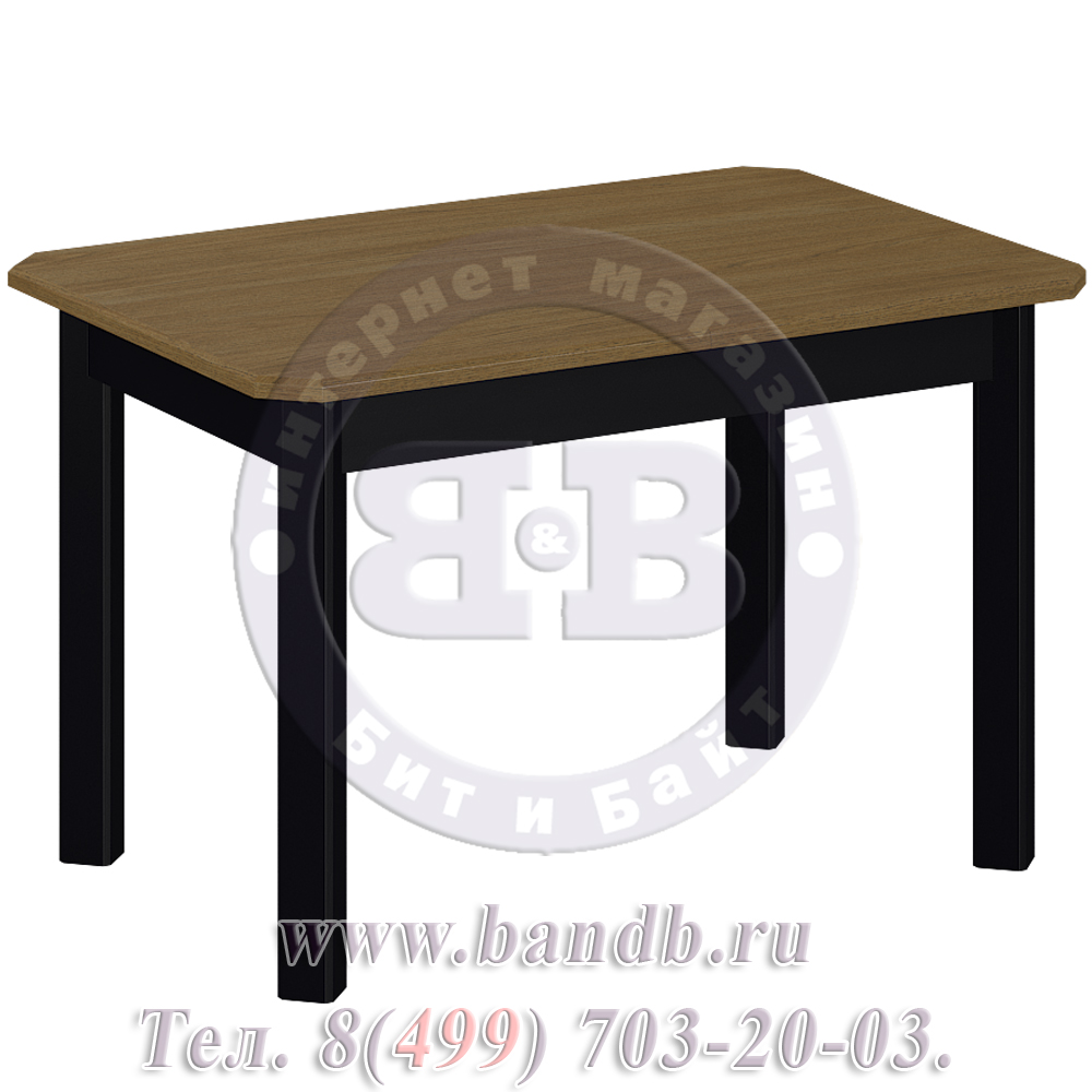 Стол раскладной Руми 1 Р, цвет столешницы Т07 дуб + ножки RAL9005 чёрный Картинка № 6