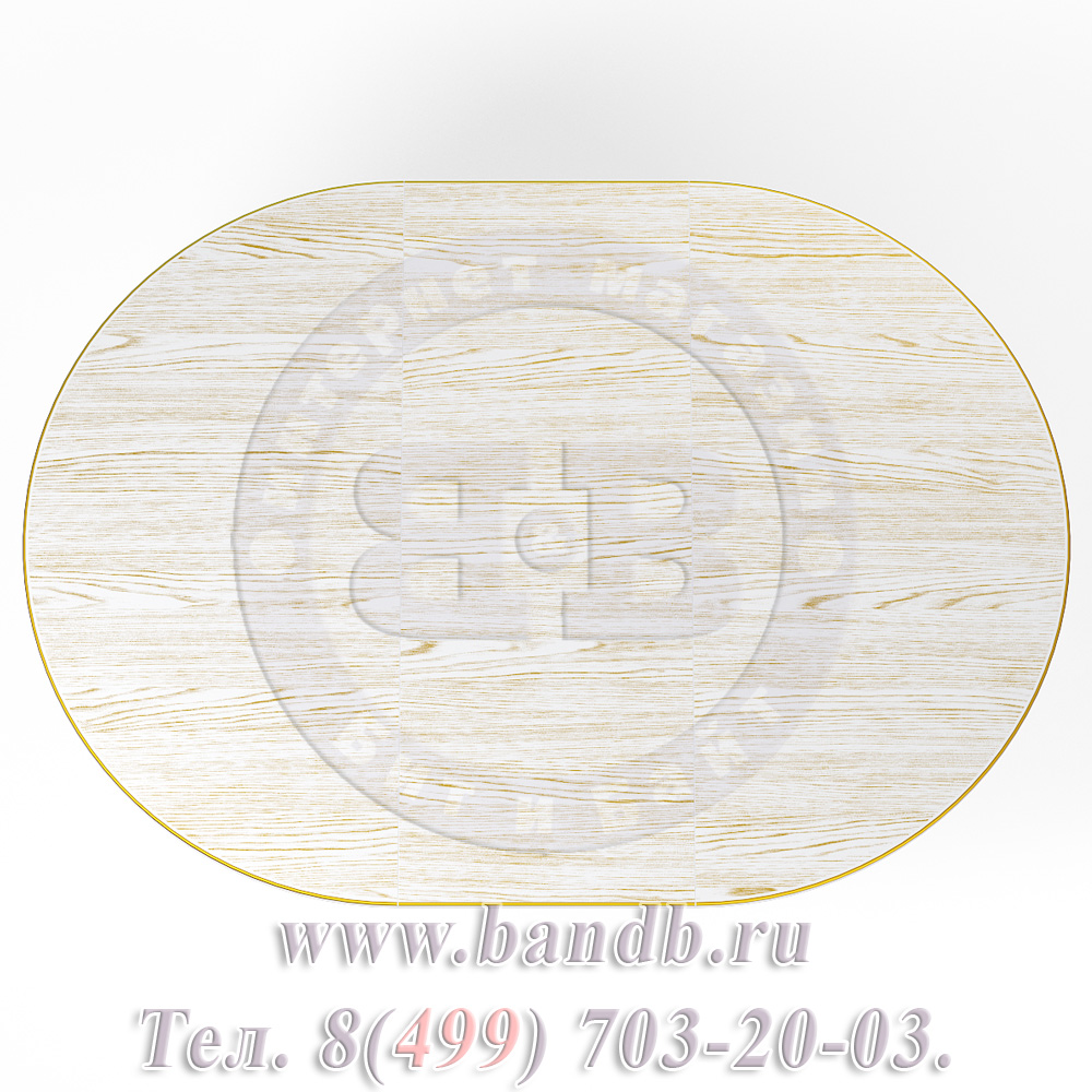 Стол Брайт 1 Р, цвет RAL9003 с патиной золото Картинка № 11