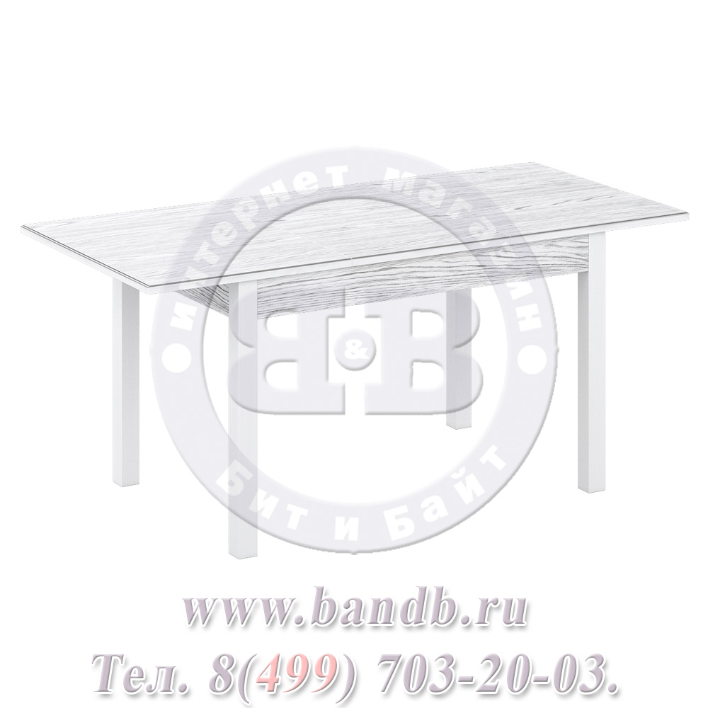 Стол Глэд 2 Р, цвет RAL9003 с патиной серебро Картинка № 2