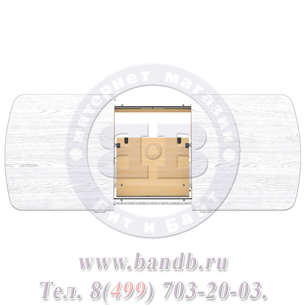 Стол Гранд 1 Р, цвет RAL9003 с патиной серебро Картинка № 12