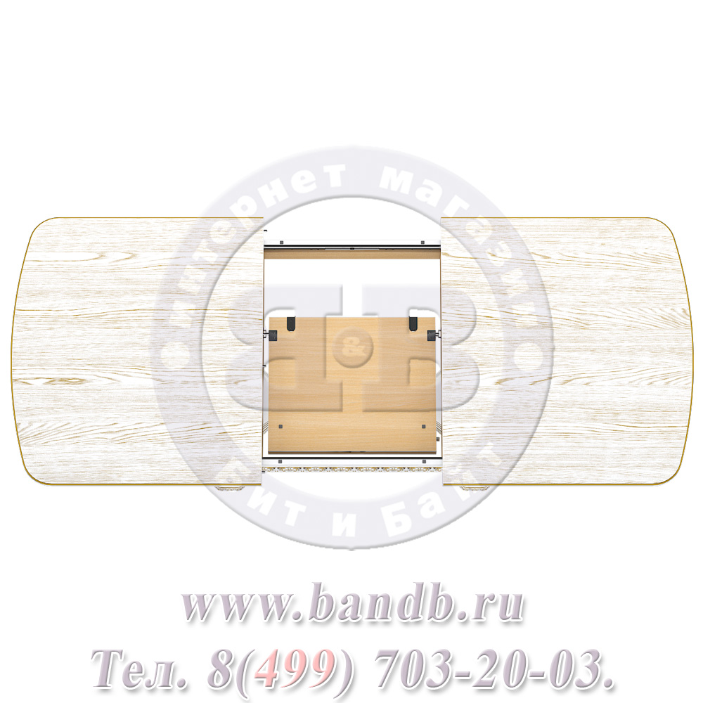 Стол Гранд 1 Р, цвет RAL9003 с патиной золото Картинка № 12