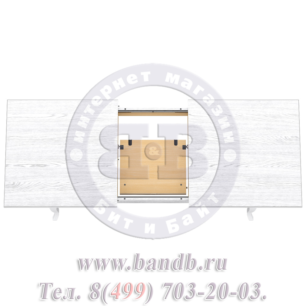 Стол Империал 2 Р, цвет RAL9003, патина серебро Картинка № 11