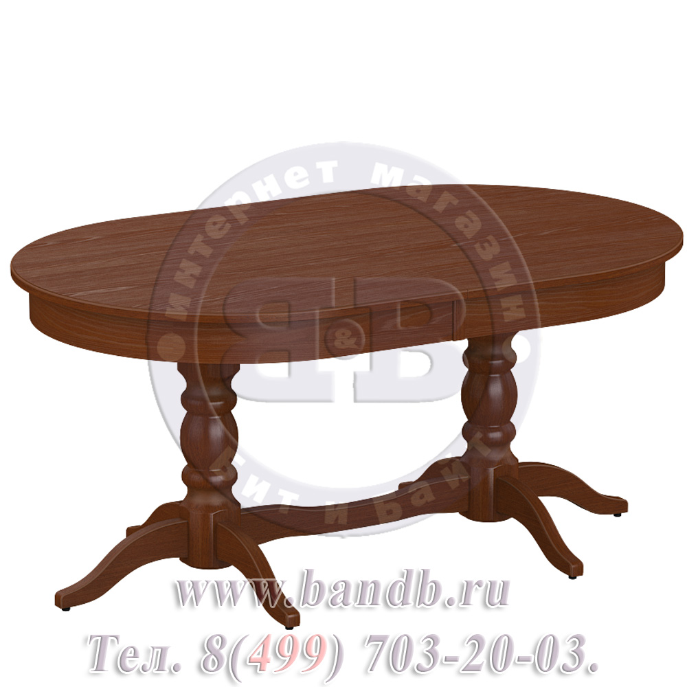 Стол Кингли 1 Р, цвет Т12, патинирование стола в цвет орех Картинка № 8