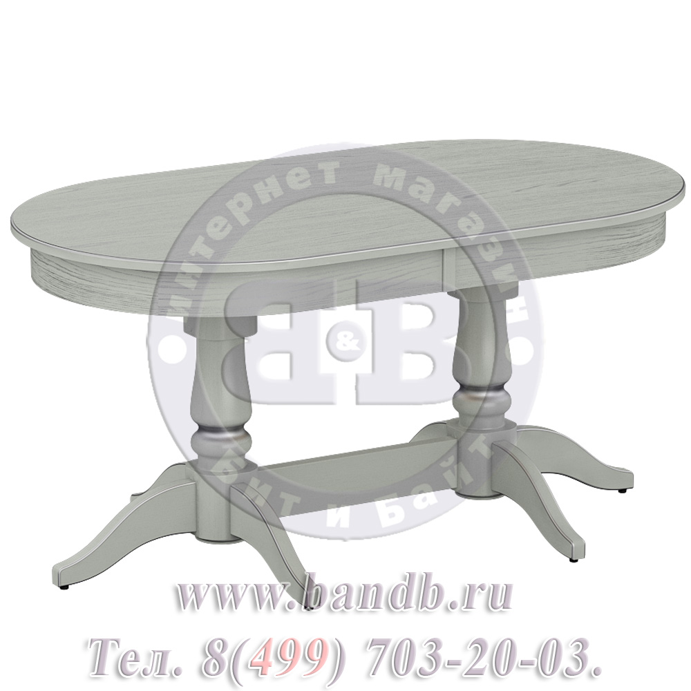 Стол Прайм 1 Р, цвет RAL7038, патинирование стола в цвет серебро Картинка № 8