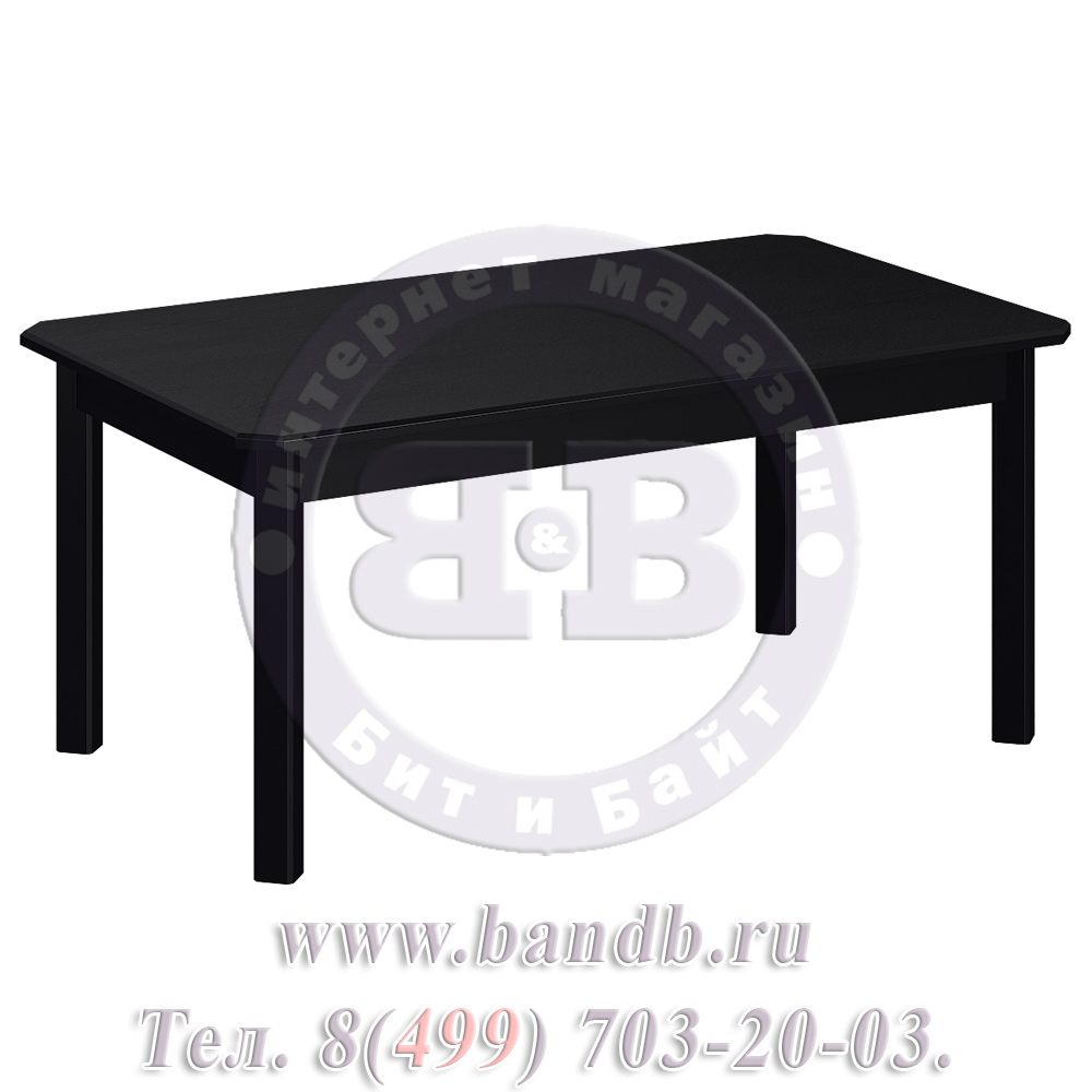 Стол Руми 3 НР, цвет RAL9005, четыре ножки (чёрный) Картинка № 2
