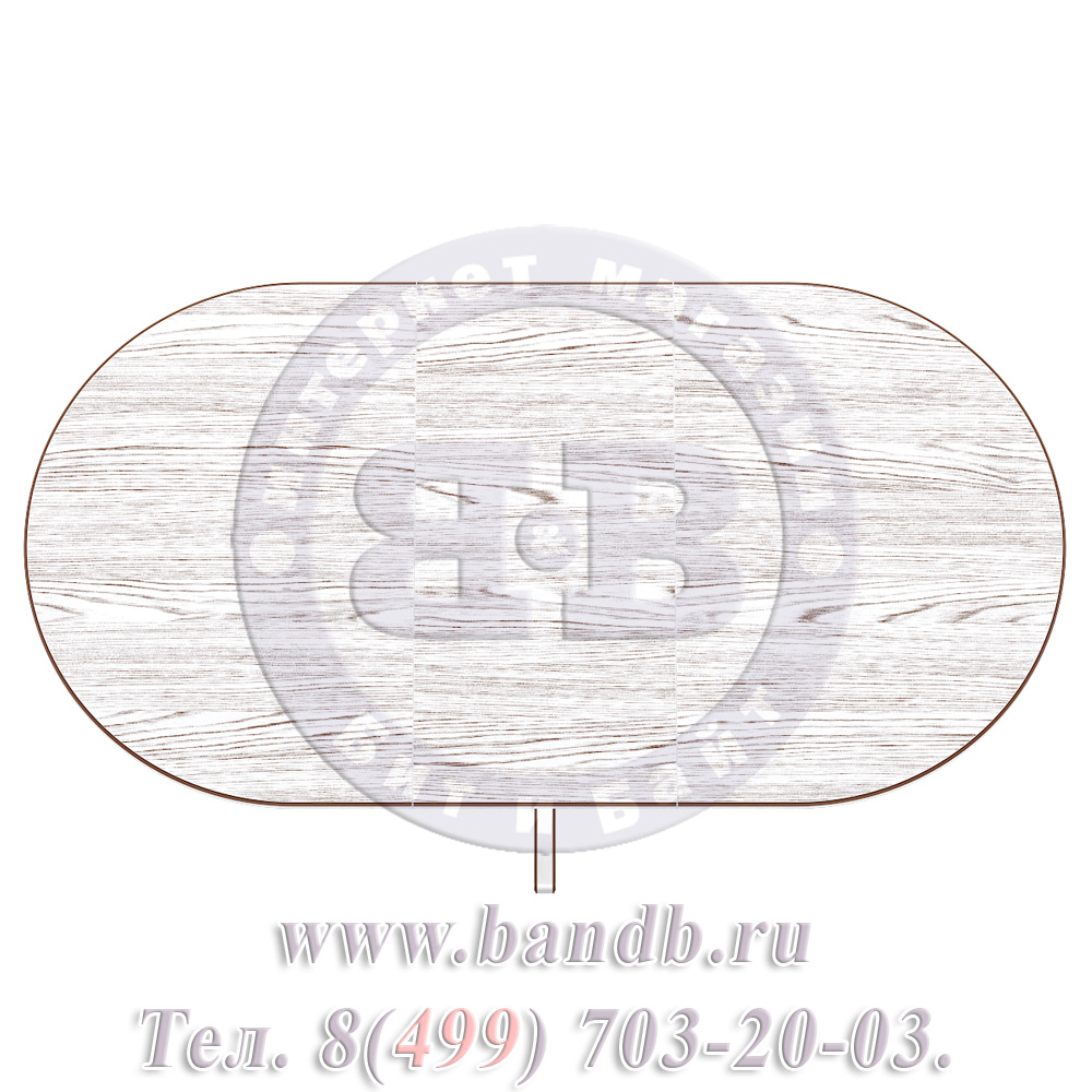 Стол Визард 2 Р, цвет RAL9003, патина в цвет орех Картинка № 11