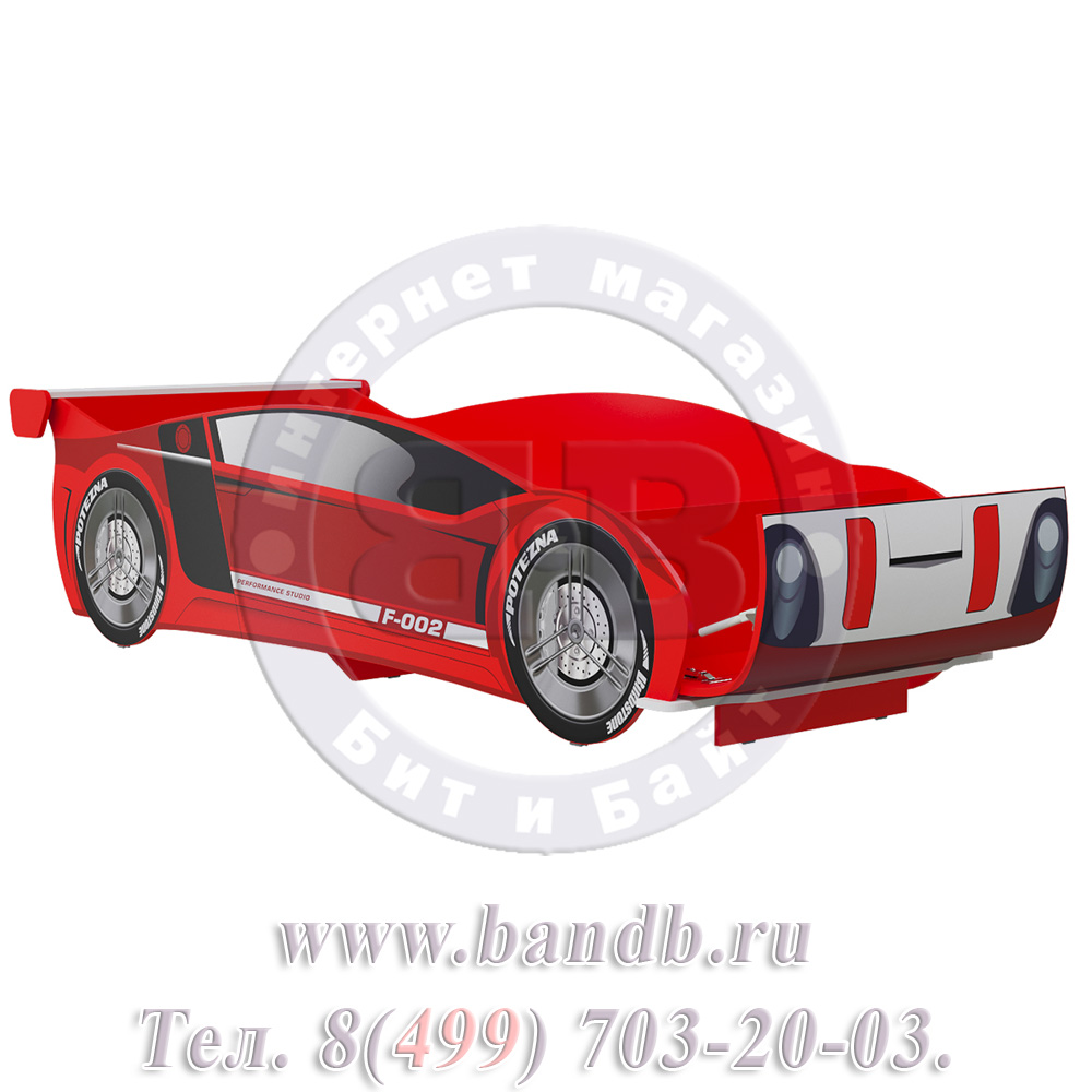 Формула Любимый Дом ЛД-514-130К Кровать-машина 900х2000, цвет красный Картинка № 4