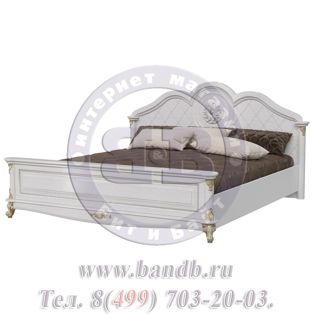 Классическая спальня Да Винчи №2 в цвете белый с патиной Картинка № 6