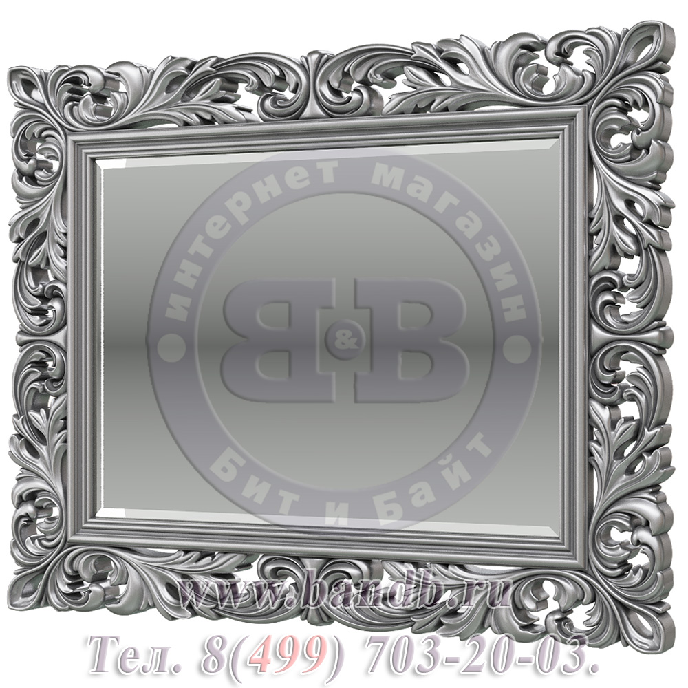 Консоль для спальни с зеркалом ЗК-04 цвет серебро Картинка № 4