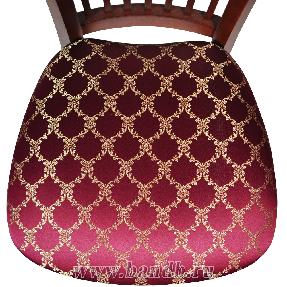 Стул из массива Элегант, цвет Т15, обивка ткань жаккард Лозанна рубин Ж2.05 Картинка № 6