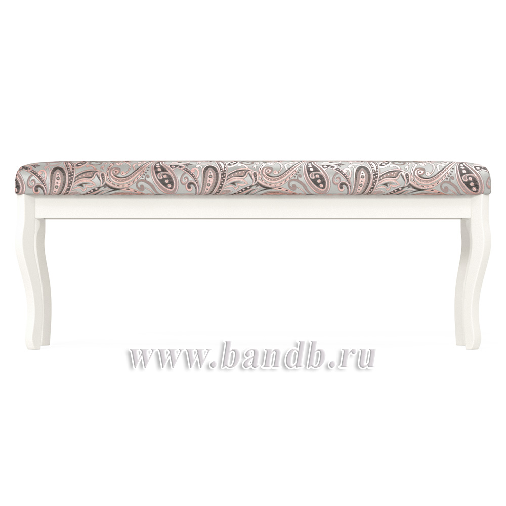 Банкетка Мебель--24 Вента-2, цвет слоновая кость, обивка ткань лалик персик Картинка № 4
