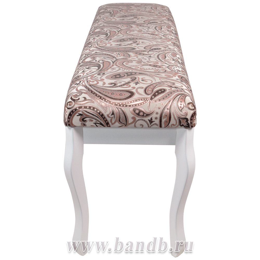 Банкетка Мебель--24 Вента-2, цвет слоновая кость, обивка ткань лалик персик Картинка № 7