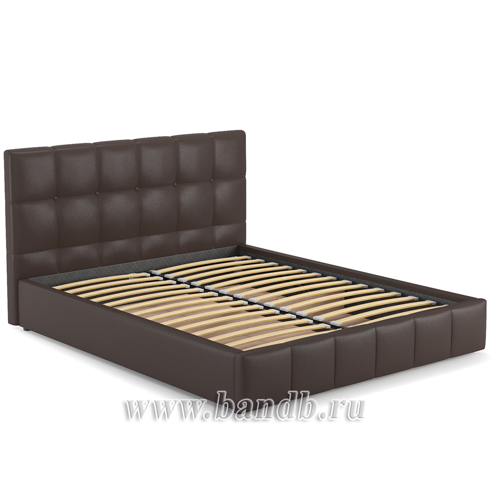 Кровать интерьерная Хлоя Пегасо шоколад темно-коричневый Картинка № 2