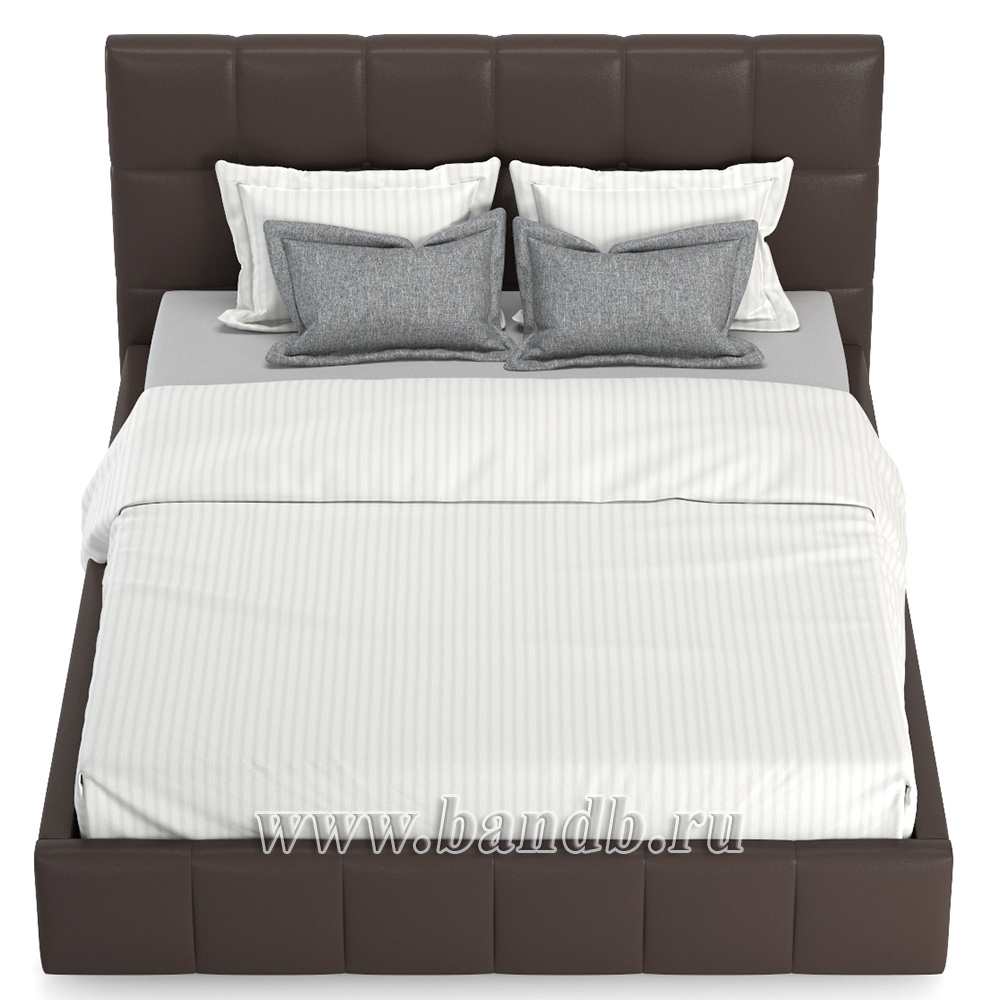 Кровать интерьерная Хлоя Пегасо шоколад темно-коричневый Картинка № 3