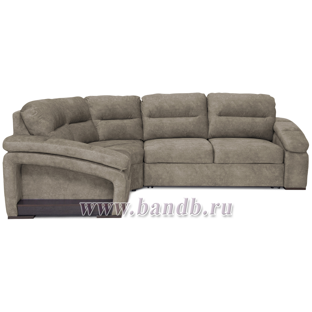 Угловой диван-кровать Рокси ткань 40433 кортекс латте серо-бежевый Картинка № 3