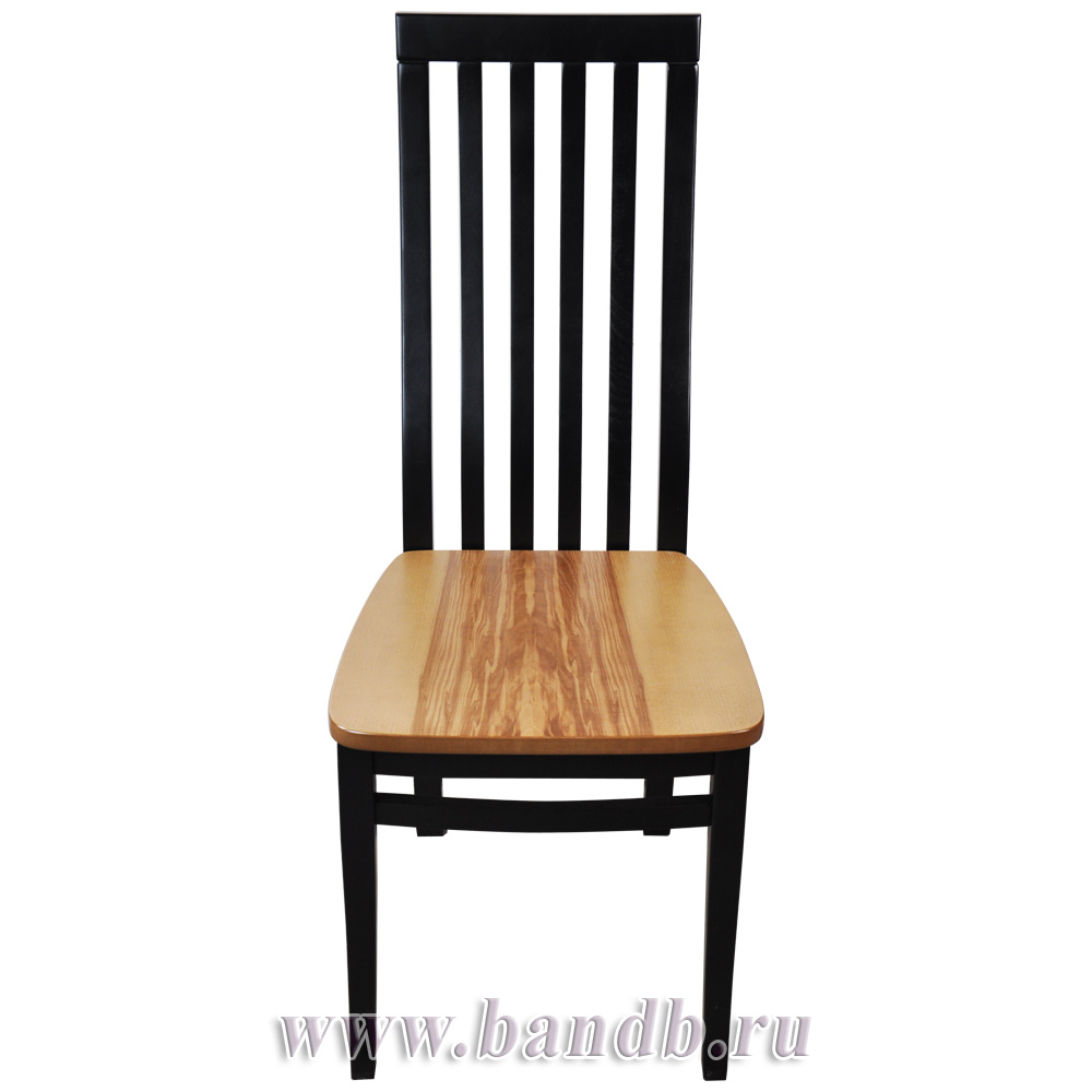 Стул Вестерн, цвет RAL9005, деревянное сиденье цвет Т07 Картинка № 2