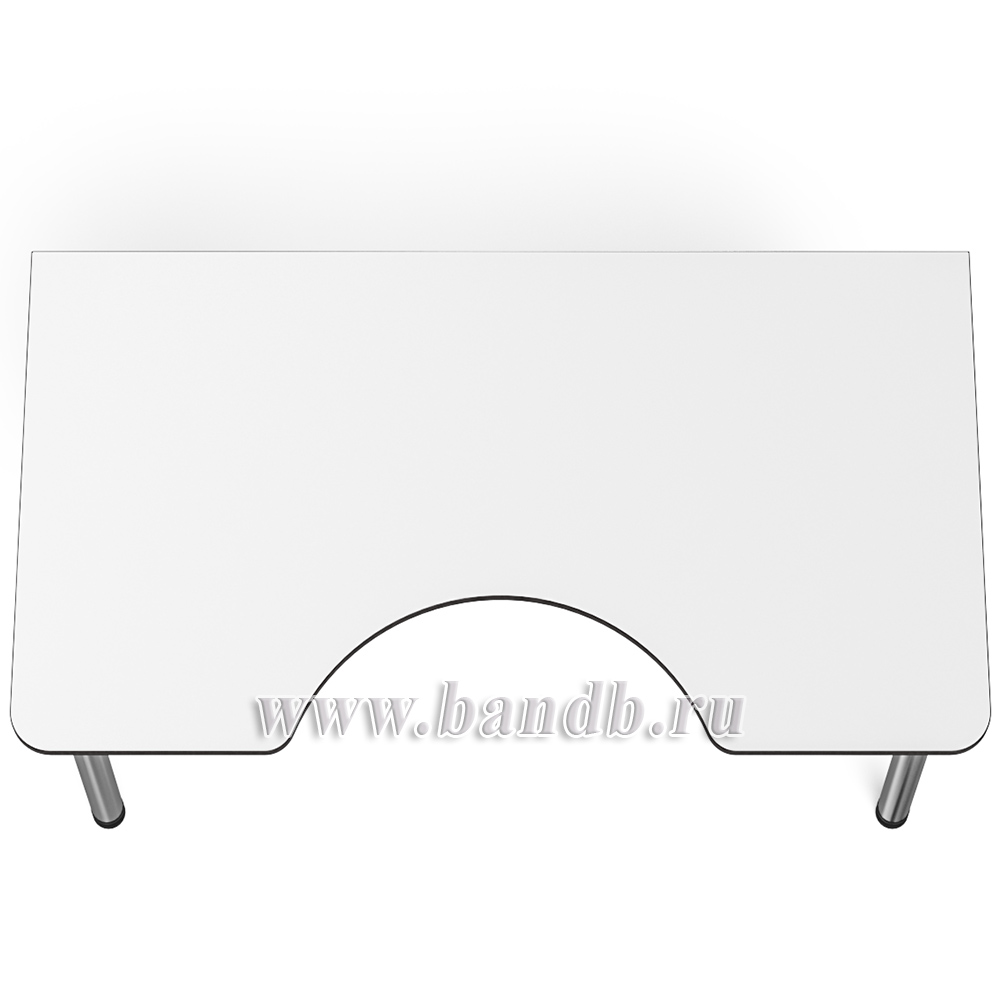 Игровой компьютерный стол С-МД-СК2-1400-750 цвет белый/кромка венге Картинка № 8