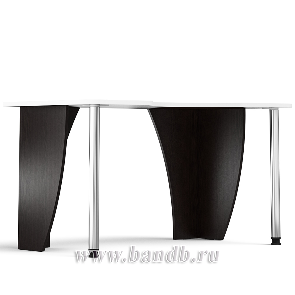 Игровой компьютерный стол С-МД-СК2-1400-750 цвет венге/кромка белая Картинка № 4 Игровой компьютерный стол С-МД-СК2-1400-750 цвет венге/кромка белая Картинка № 4