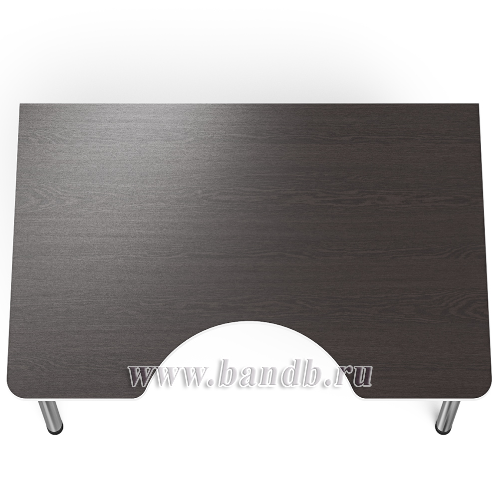 Игровой компьютерный стол С-МД-СК2-1400-900 цвет венге/кромка белая Картинка № 8