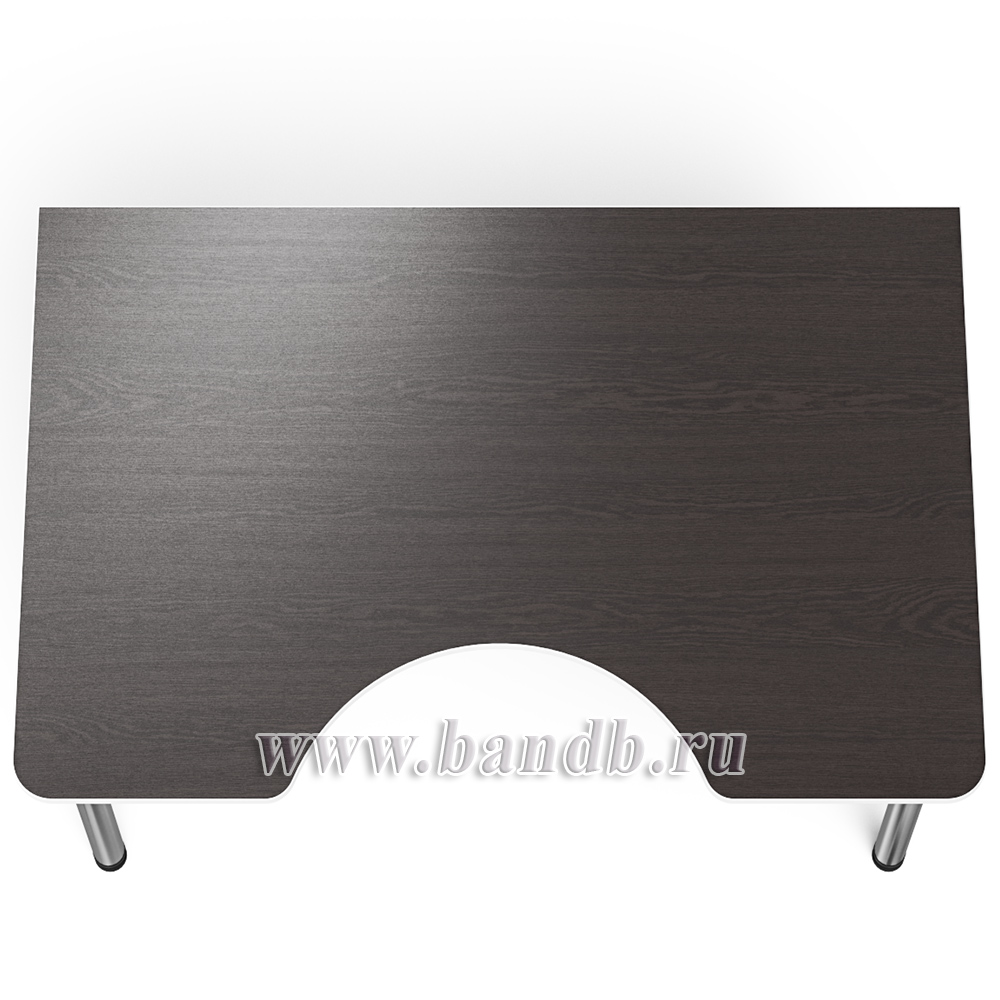 Игровой компьютерный стол С-МД-СК2-1400-900 цвет венге/кромка белая Картинка № 8 Игровой компьютерный стол С-МД-СК2-1400-900 цвет венге/кромка белая Картинка № 8