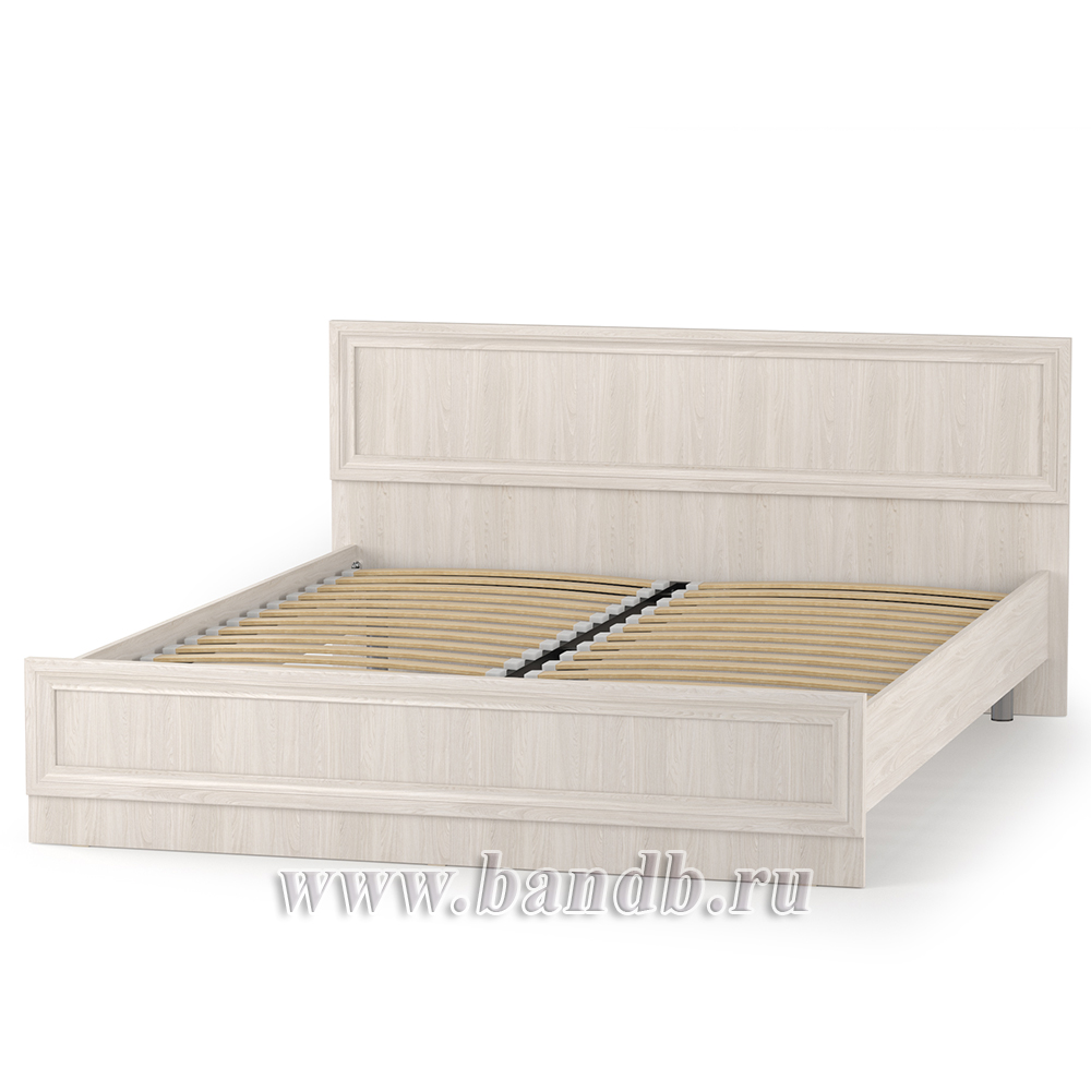 Кровать Бьянка 1600 с основанием цвет - ясень анкор светлый распродажа кроватей 1600 с ортопедическим основанием Картинка № 2