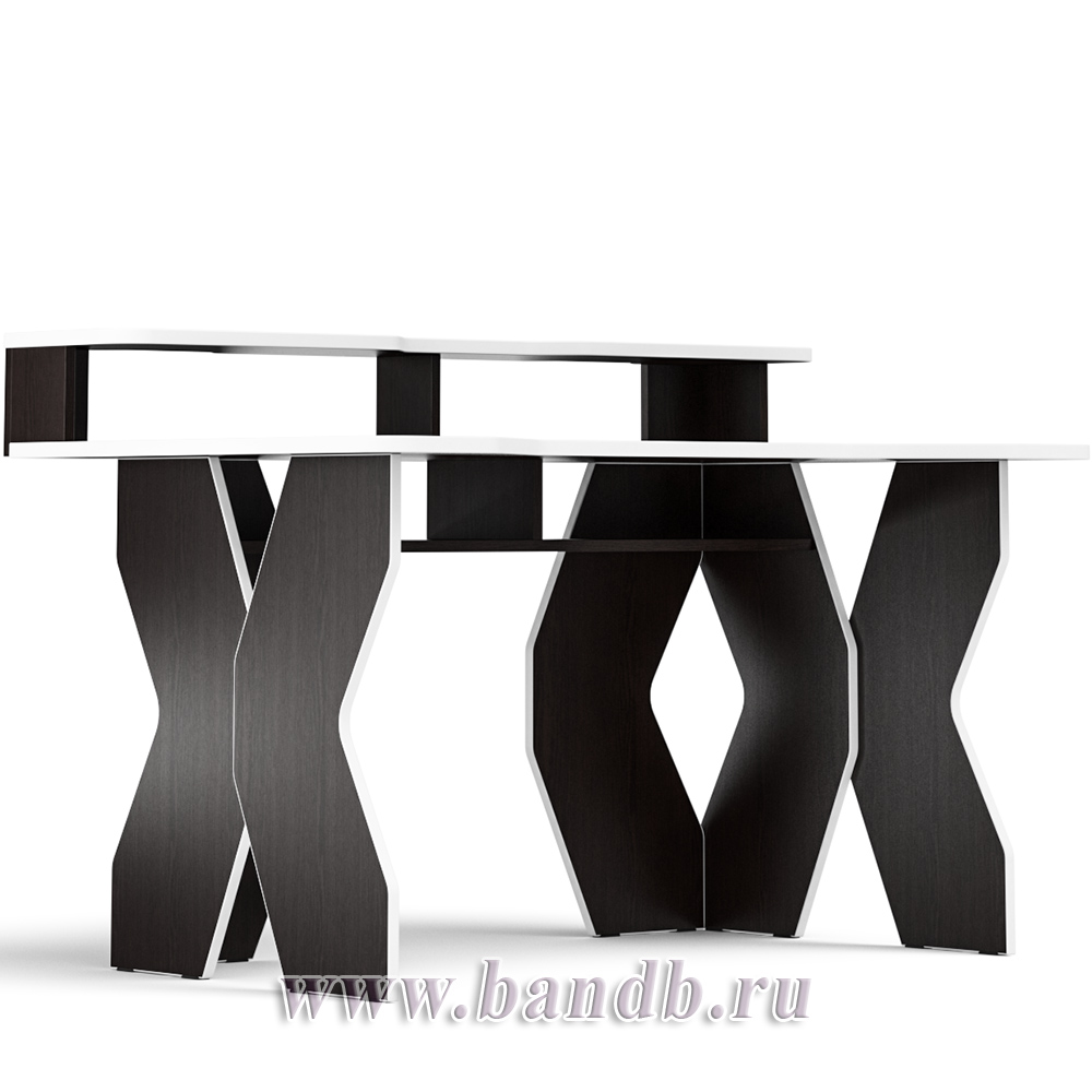Стол для геймера с надстройкой МД-СК5-1400Н цвет венге/кромка белая Картинка № 4