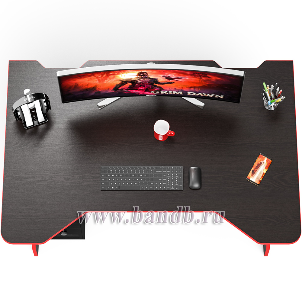 Стол для геймера СК5-1400 цвет венге/кромка красная Картинка № 7