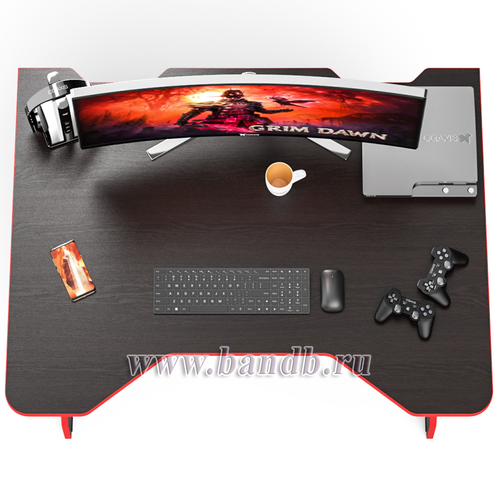 Стол для геймера СК6-1200 цвет венге/кромка красная Картинка № 7