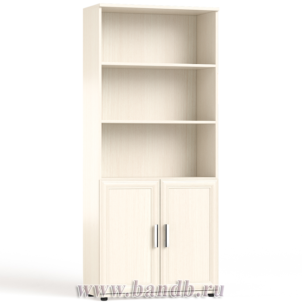 Шкаф для книг без стекла С-МД-2-02 цвет дуб Картинка № 3
