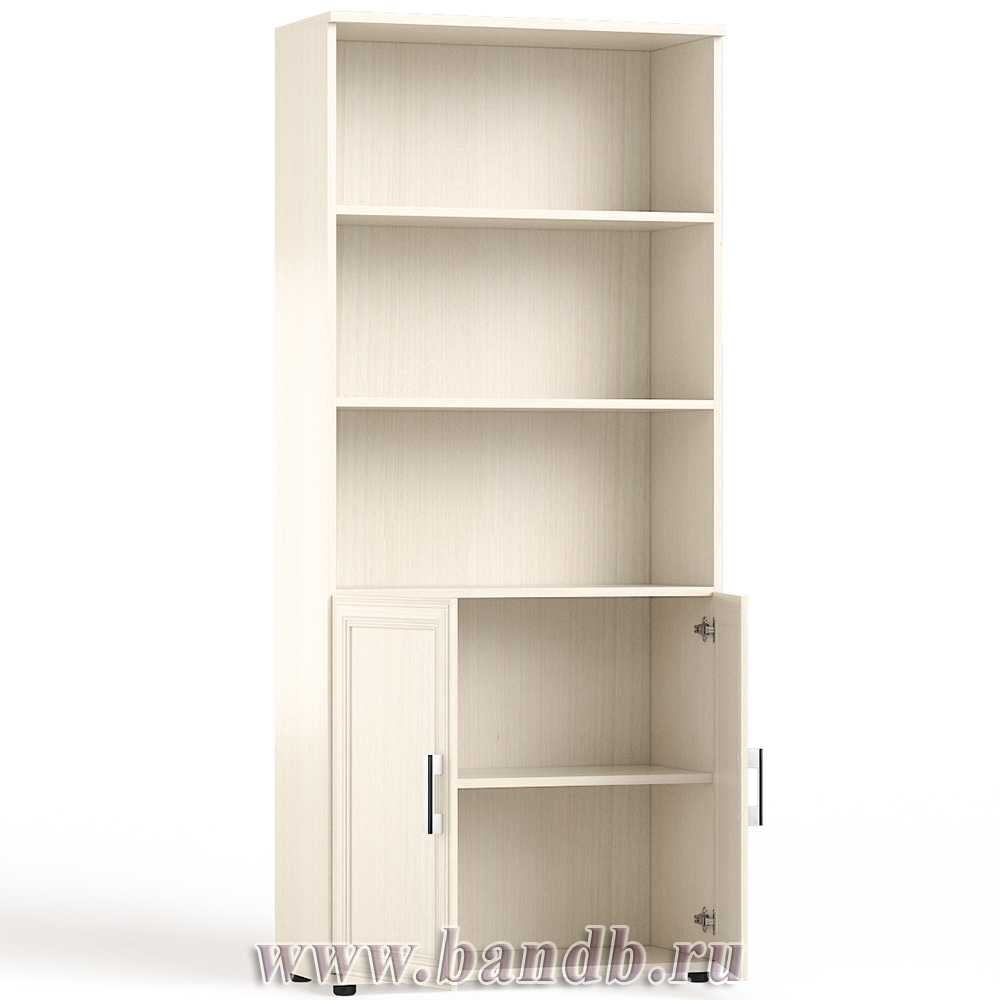 Шкаф для книг без стекла С-МД-2-02 цвет дуб Картинка № 4