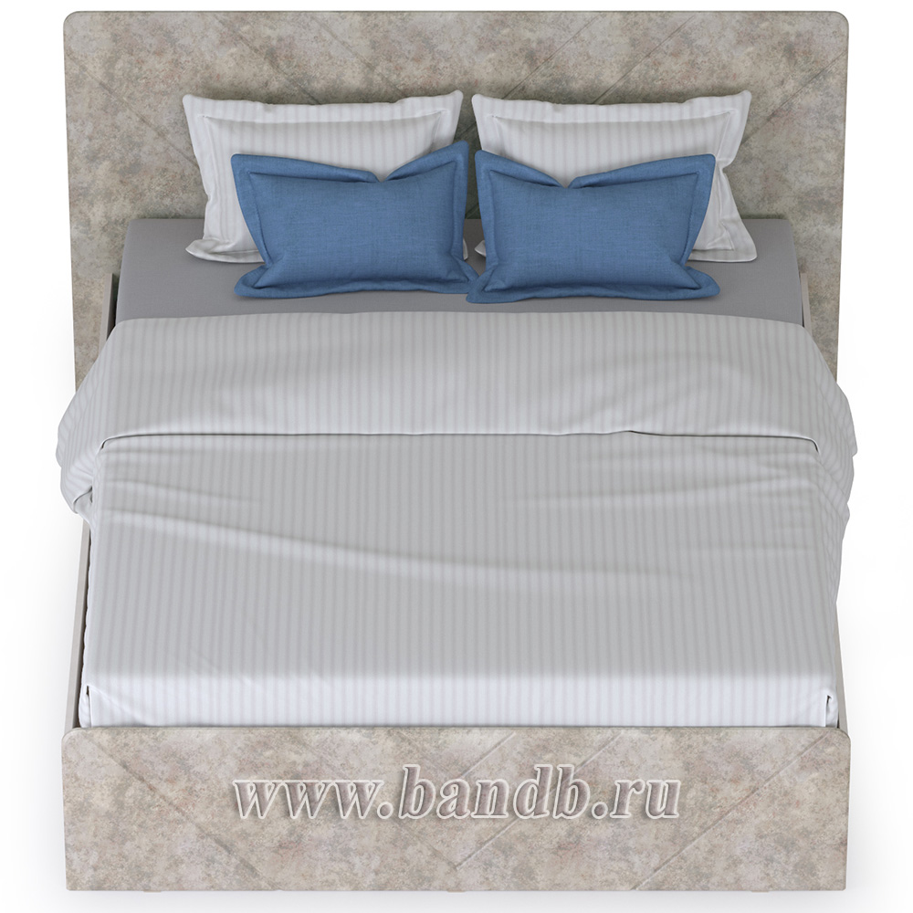 Кровать 1600 Амели 11.31 цвет шёлковый камень/бетон чикаго беж Картинка № 3