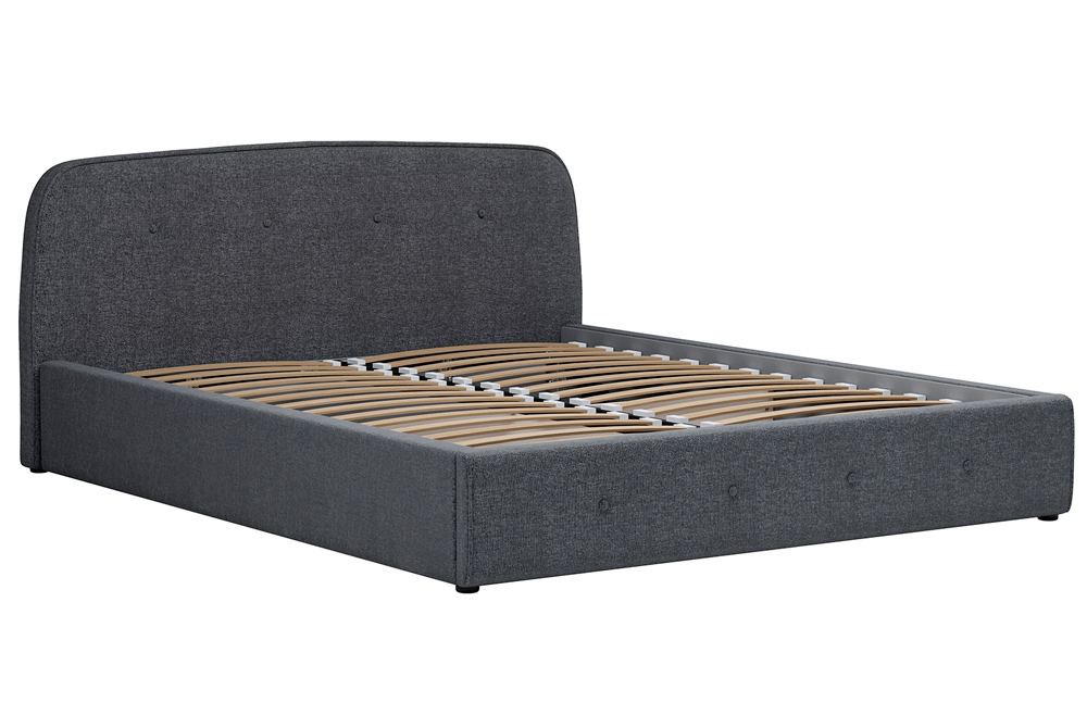Кровать интерьерная Илона 1400 с подъёмным основанием ткань Ролан 16/1 рогожка Картинка № 11