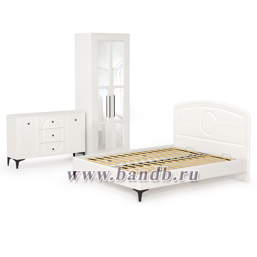 Белая мебель для спальни Валенсия № 17 цвет белый шагрень Картинка № 5