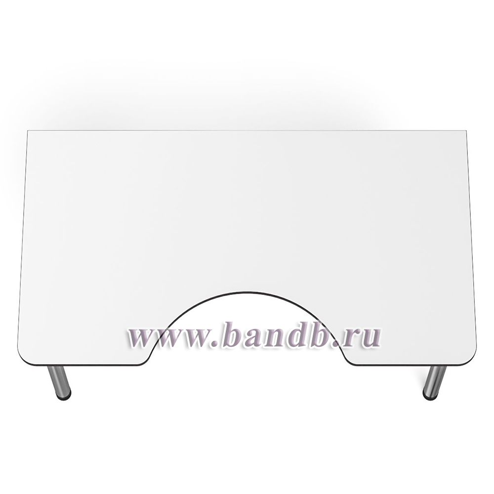 Игровой компьютерный стол С-МД-СК2-1360-750 цвет белый/кромка венге Картинка № 8 Игровой компьютерный стол С-МД-СК2-1360-750 цвет белый/кромка венге Картинка № 8