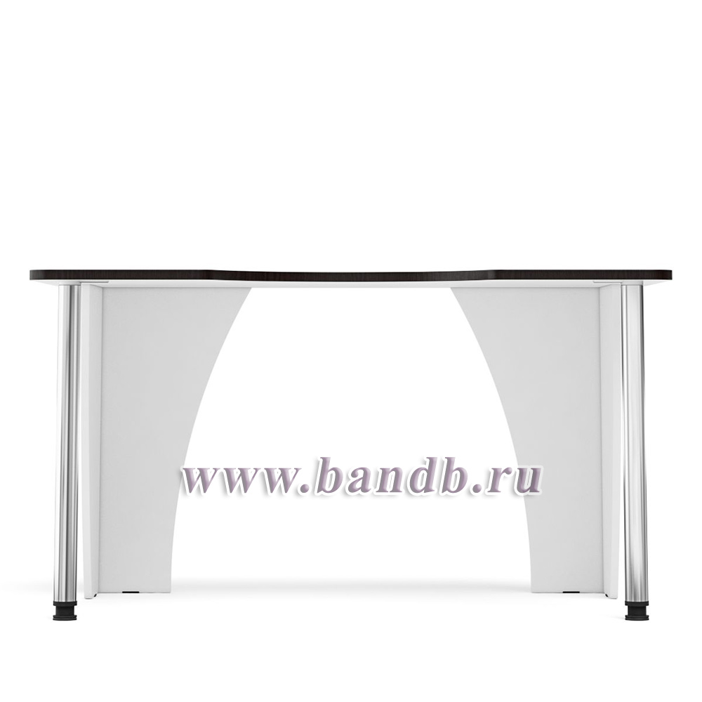Игровой компьютерный стол С-МД-СК2-1360-900 цвет белый/кромка венге Картинка № 7