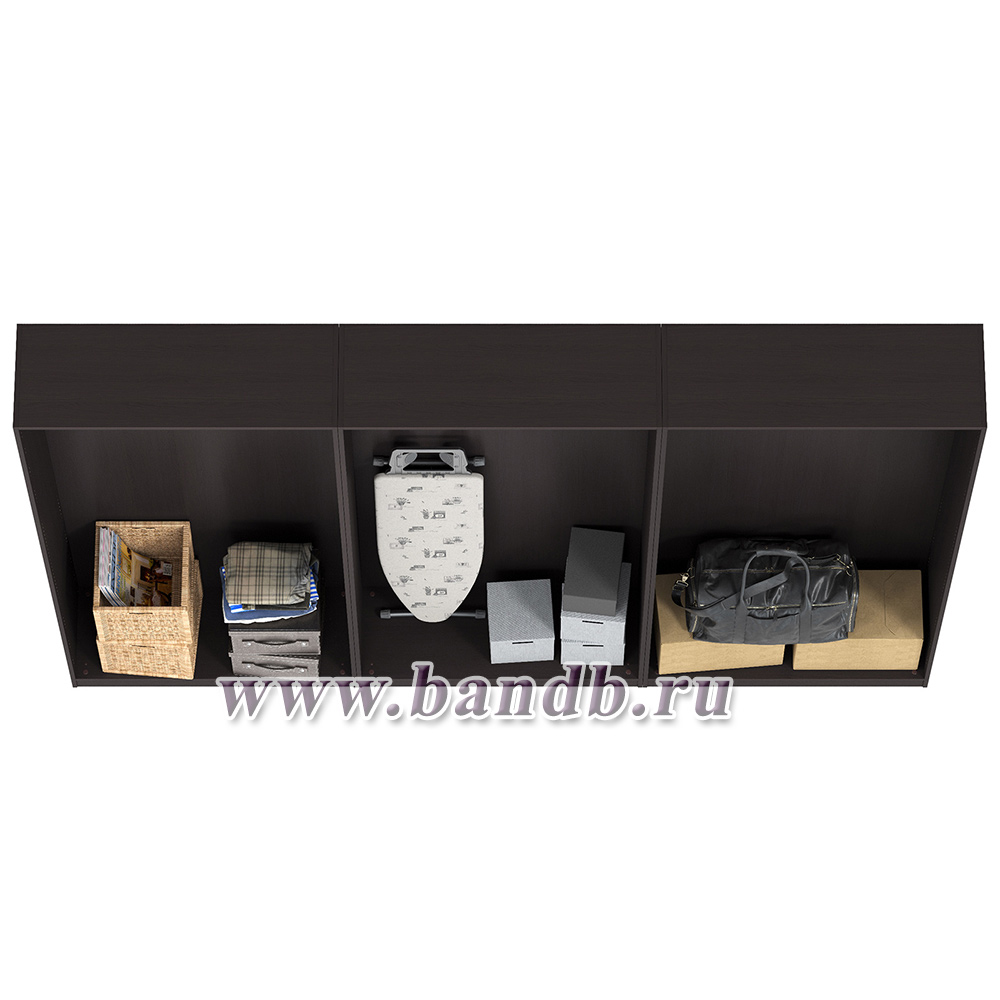 Каркас шкафа ИКЕА ПАКС 300 см., цвет чёрно-коричневый, ШхГхВ 300х35х236 см., корпус шкафа для гардероба Картинка № 2