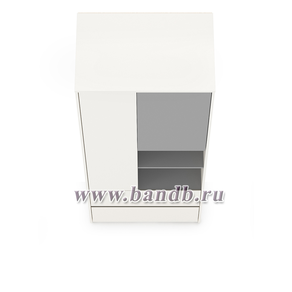 Шкаф для одежды Торонто 13.333 цвет белый шагрень/стальной серый Картинка № 7